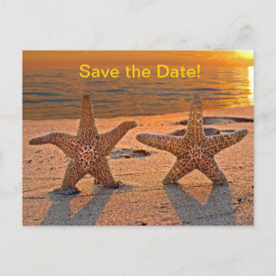 Starfish Save the Date Aankondigingskaart