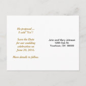 Starfish Save the Date Aankondigingskaart (Achterkant)