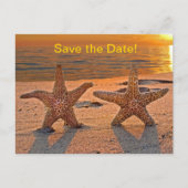 Starfish Save the Date Aankondigingskaart (Voorkant)