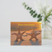 Starfish Save the Date Aankondigingskaart (Staand voorkant)