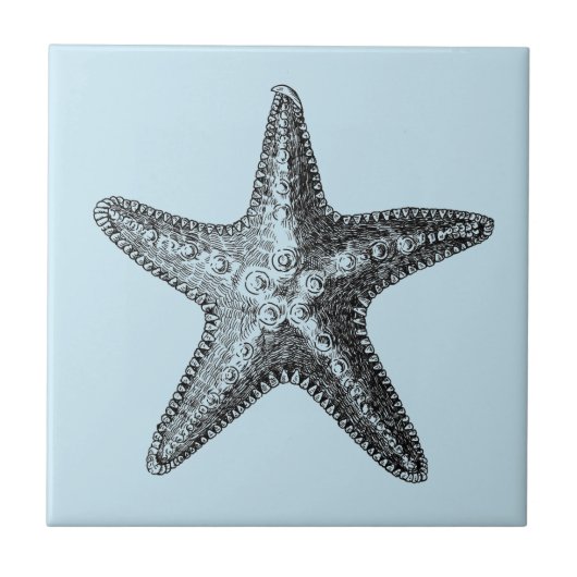 "STARFISH" SEALIFE CERAMIC-TEGEL TEGELTJE (Voorkant)