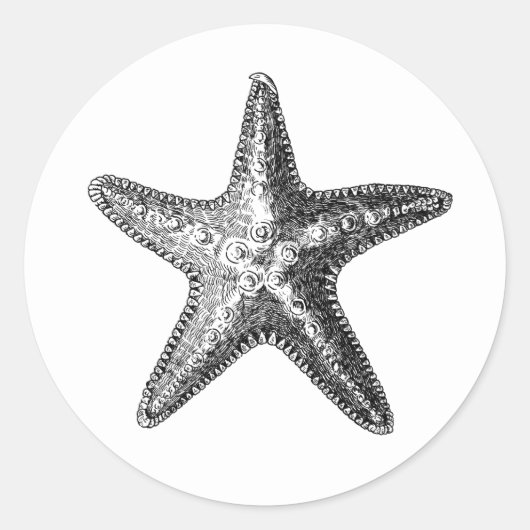 "STARFISH" SEALIFE ENVELOPE SEAL STICKER (Voorkant)
