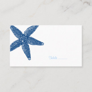 Starfish Seashell Place Card Plaatskaartje
