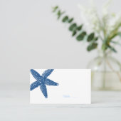 Starfish Seashell Place Card Plaatskaartje (Staand voorkant)
