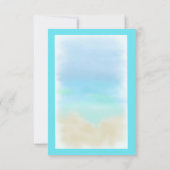 Starfish Seashell Wedding RSVP Kaart (Achterkant)