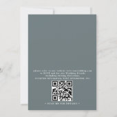Starfish Seashells Tropical Beach QR Code Wedding Kaart (Achterkant)