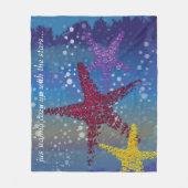 Starfish Seastar Fleece Deken (Voorkant)