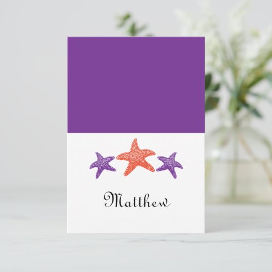 Starfish Seatcard Kaart (Staand voorkant)