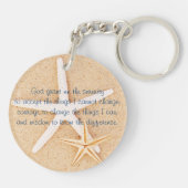 Starfish Serenity Prayer Sleutelhanger (Achterkant)