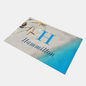 Starfish & Shells Sandy Shore Beach - Speciaal Deurmat (Schuin)