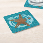 Starfish splash papier Onderzetter (Schuin)