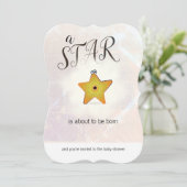 Starfish Star Baby Shower Invitaties Kaart (Staand voorkant)
