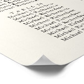 Starfish strand bruiloft 30 tafel zitkaarten poster (Hoek)