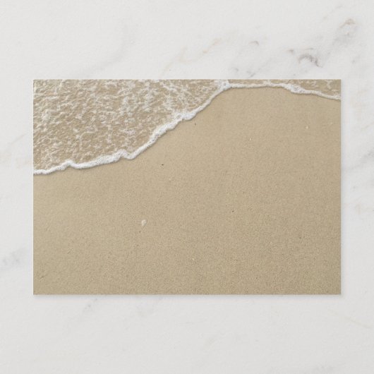 Starfish strand bruiloft details informatiekaartje (Achterkant)