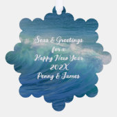 Starfish strand kerstversiering Kaart (Achterkant)