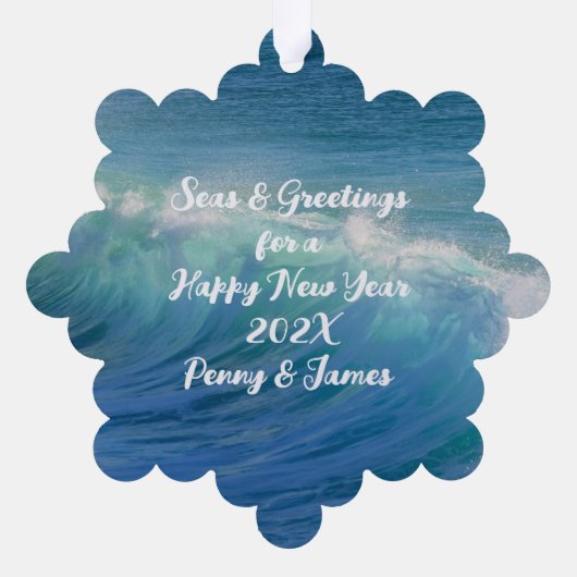 Starfish strand kerstversiering Kaart (Achterkant)