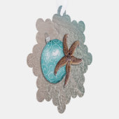 Starfish strand kerstversiering Kaart (Rechts)