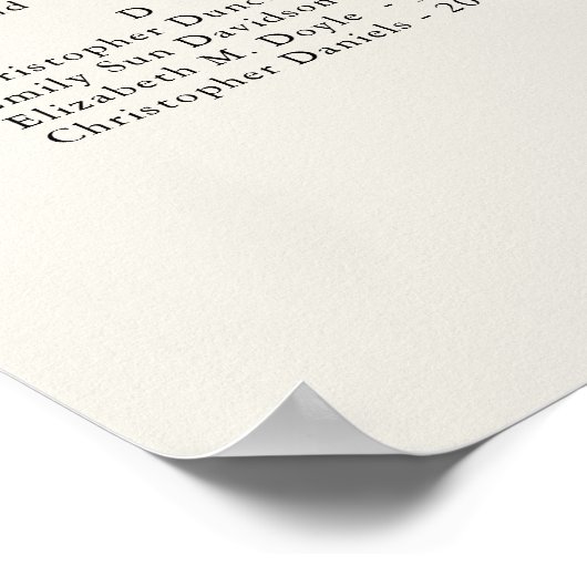 Starfish strand oceaan bruiloft alfabetische zitpl poster (Hoek)