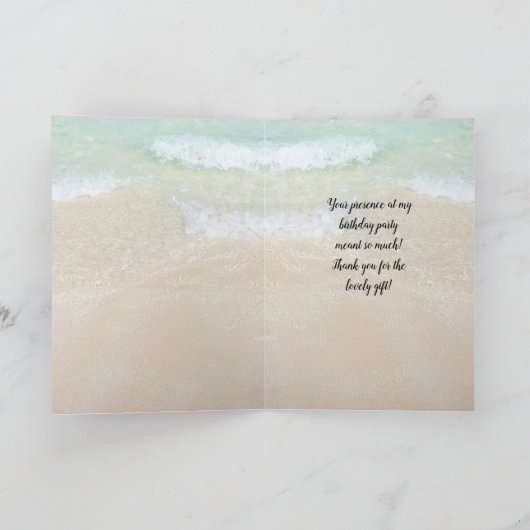 Starfish strand scène dank u bericht Kaart (Binnen)