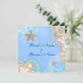 Starfish strand tropische ivoor kaart (Staand voorkant)