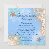 Starfish strand tropische ivoor kaart (Achterkant)