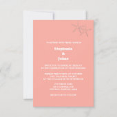 Starfish strand zalm Sinaasappel aangepaste kleur  Kaart (Voorkant)