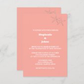 Starfish strand zalm Sinaasappel aangepaste kleur  Kaart (Voorkant / Achterkant)