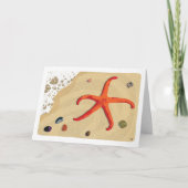 Starfish strand zand water lege Kaart (Voorkant)