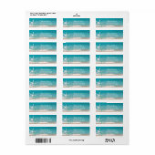 Starfish strand zomer bruiloft etiket (Full Sheet)