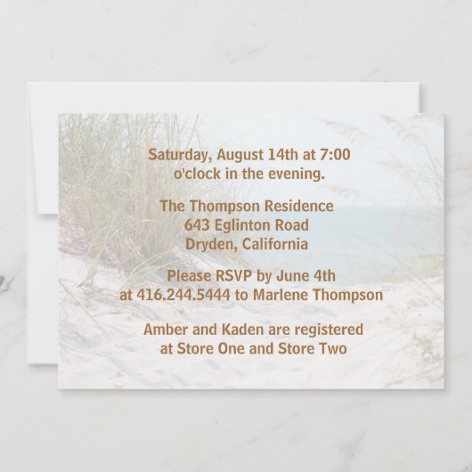 Starfish Strandparen Douche Kaart (Achterkant)