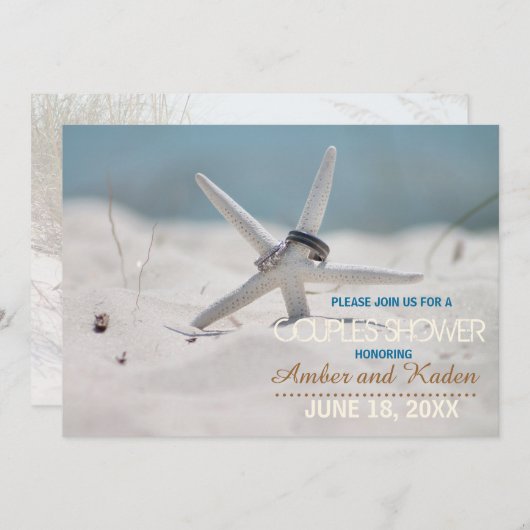 Starfish Strandparen Douche Kaart (Voorkant / Achterkant)