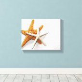 Starfish Stretted Canvas Print (Insitu (Houten vloer))