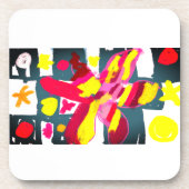 Starfish  style  bier onderzetter (Voorkant)