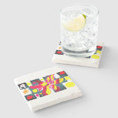 Starfish  style  stenen onderzetter (Zijkant)