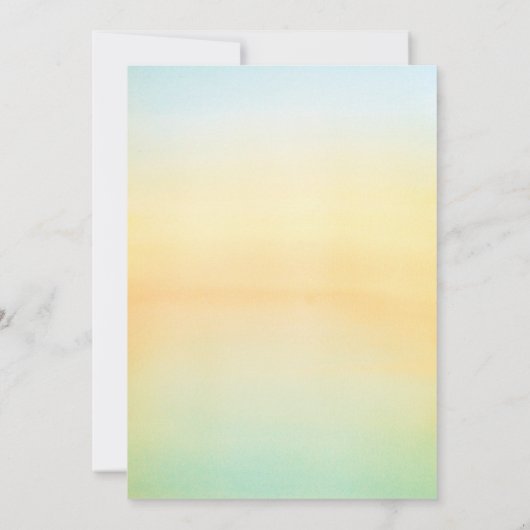 Starfish Sunset Beach Tropische bruiloft uitnodigi Kaart (Achterkant)