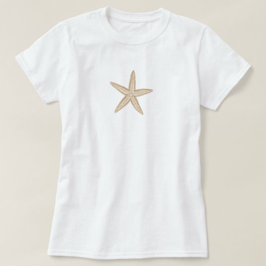 Starfish Tan Sand T-shirt (Design voorkant)