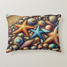 Starfish throw cushion accent kussen