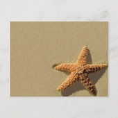 Starfish Tropical Event Beach Weduwuitnodiging Briefkaart (Voorkant)
