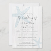 Starfish Tropical Rustic Beach Weddenschap All-in- Kaart (Voorkant)