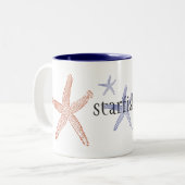 Starfish two-tone mok - marineblauw 15 oz. (Voorkant links)