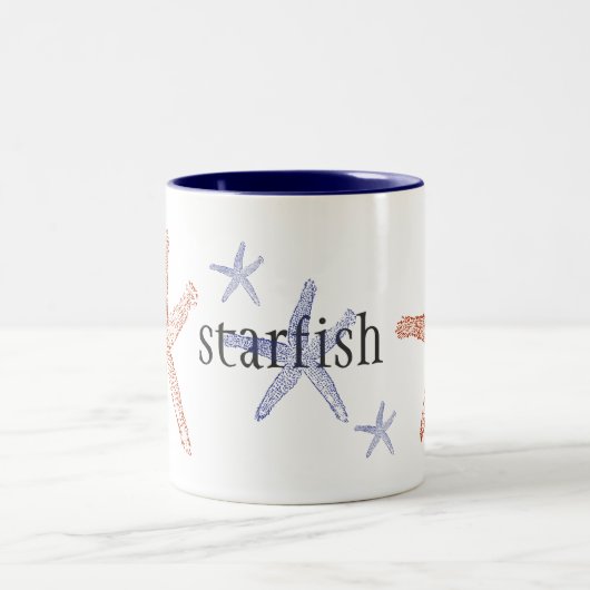 Starfish two-tone mok - marineblauw 15 oz. (Center)