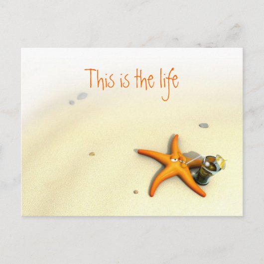Starfish Vacation Briefkaart (Voorkant)