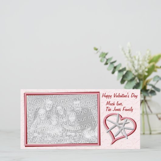 Starfish Valentijnsdag-fotokaart Feestdagenkaart (Staand voorkant)