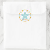 Starfish Verjaardag Sticker (Tas)