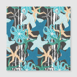 Starfish Vintage: Donkere gestreepte achtergrond.