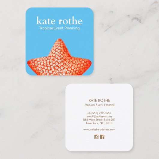 Starfish Visitekaartje (Voorkant / Achterkant)