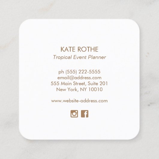 Starfish Visitekaartje (Achterkant)