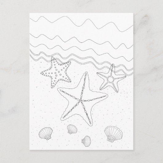 Starfish Volwassenen Briefkaart (Voorkant)
