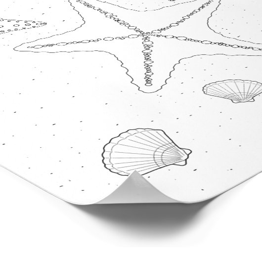 Starfish Volwassenen Poster (Hoek)