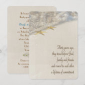 Starfish Vow Renewal voor 30e Jubileum Kaart (Voorkant / Achterkant)